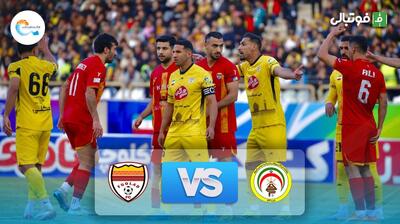 خلاصه بازی فجر سپاسی 1-2 فولاد خوزستان