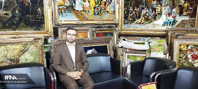 کار تابلو فرش هنر در هنر است