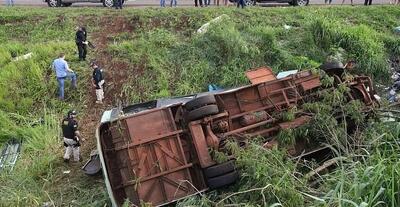 ۴۲ کشته و زخمی در پی واژگونی اتوبوس در شرق مکزیک