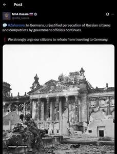 هشدار روسیه: فورا آلمان را ترک کنید