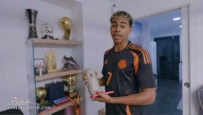 ویدیو| یامال یوتیوب را ترکاند؛ ۲ لوح ویژه برای اولین ویدیو - پارس فوتبال