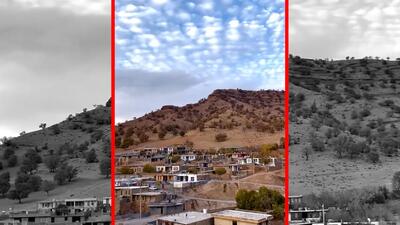  فیلم چشم انداز هوایی روستای بنستان