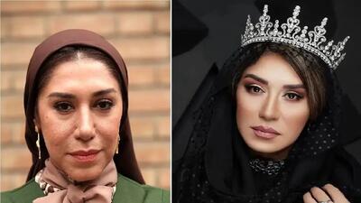  نگاهی به تغییرات بسیار زیاد چهره و سبک نسیم ادبی / عکس های مدلینگی عجیب با الهالم از رز سیاه و قرمز