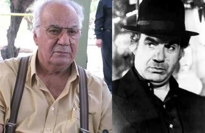  سفر در زمان؛ «ناصر ملک مطیعی» در حال خداحافظی با دختر خردسال اش؛ دهه 30