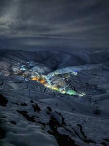 نقاشی نور در دل کوهستان خراسان