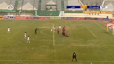 گل اول ملوان به آلومینیوم اراک (قائم اسلامی خواه)