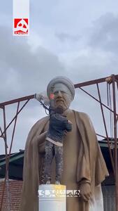  مجسمه دیدنی شهید رئیسی در اردبیل
