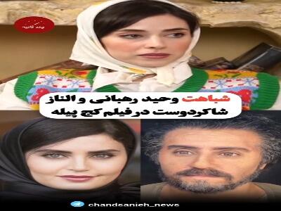  شباهت عجیب بازیگر مرد گاندو به الناز شاکردوست!
