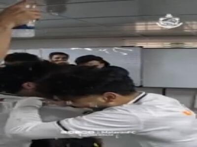 تصاویری از شادی تیم ملوان پس از برد مقابل آلومینیوم اراک