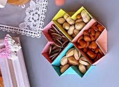  کاردستی ظرف کاغذی با استفاده از هنر اوریگامی