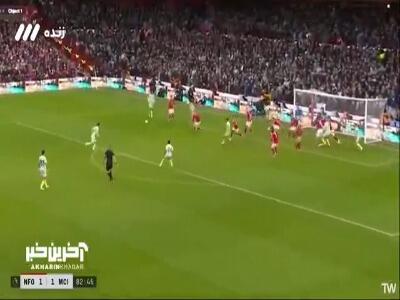 گل دوم منچسترسیتی توسط رایان چرکی در دقیقه 83