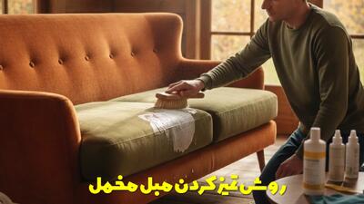  چندین روش تمیز کردن مبل مخمل | مبل مخمل را چگونه تمیز کنیم؟