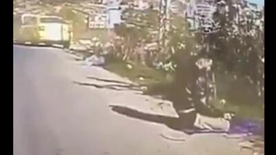  زیر گرفتن نمازگزار فلسطینی توسط یک شهرک نشین