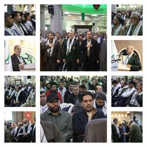 رویداد بزرگ ایرانمرد در یادمان شلمچه/ اجتماع ۲ هزار نفری بسیجیان جامعه کار و تولید(عکس)