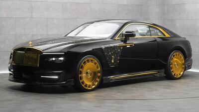 آرایش طلایی منصوری برای رولزرویس اسپکتر