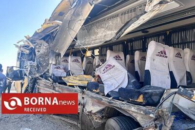 ترافیک سنگین در آزادراه تهران-کرج به علت تصادف اتوبوس