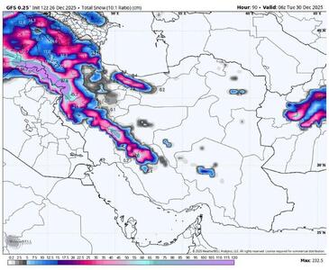 گزارش هواشناسی امروز ۶ دی ۱۴۰۴