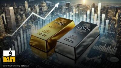 قیمت طلا رکورد زد | عبور نقره از مرز تاریخی ۷۷ دلار