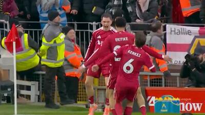 گل دوم لیورپول به ولورهمپتون (ویرتز)