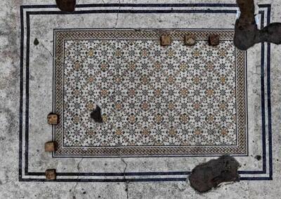 شباهت موزاییک ۱۶۰۰ سالۀ رومی به «فرش» | عکس