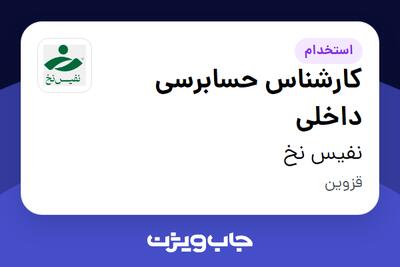  استخدام کارشناس حسابرسی داخلی در نفیس نخ