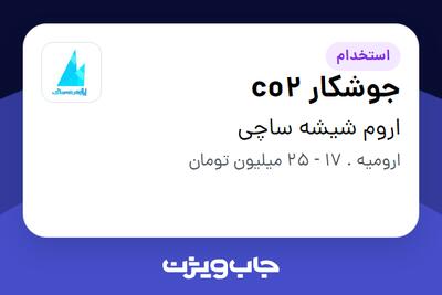  استخدام جوشکار co2 - آقا در اروم شیشه ساچی