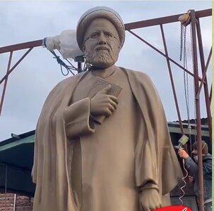  بلندترین مجسمه اردبیل به نام شهید رئیسی فردا رونمایی می‌شود + تصویر - کلبه سرگرمی