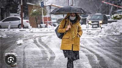 بارش برف و باران در ۹ استان - مردم سالاری آنلاین