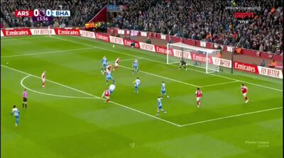 ویدیو: گل اول آرسنال به برایتون توسط اودگارد - پارس فوتبال