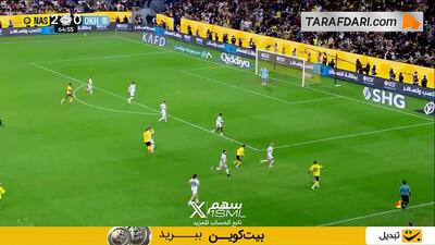 هت‌تریک کامل نشد؛ رد شدن گل سوم کریستیانو رونالدو به الاخدود به دلیل آفساید (النصر 2-0 الاخدود) - پارس فوتبال
