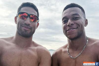 حضور امباپه برای تماشای دیدار مراکش و مالی برای حمایت از اشرف حکیمی