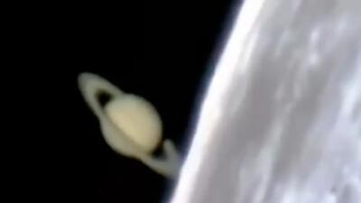 راز آسمان: طلوع زحل و زیبایی ماه / فیلم