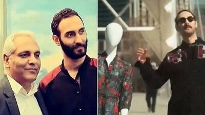  رقص و آواز افتضاح؛ پسر مهران مدیری با یه مانکن تو خیابان بندری می رقصه