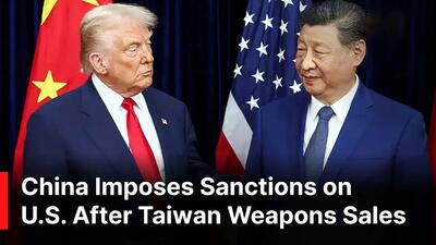 چین ۲۰ شرکت دفاعی آمریکایی و ۱۰ مدیر اجرایی را به دلیل فروش گسترده تسلیحات به تایوان تحریم کرد