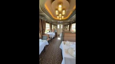 فیلم / اولین قطار مجلل خاورمیانه در عربستان رونمایی شد؛ نگاهی به جزئیات!