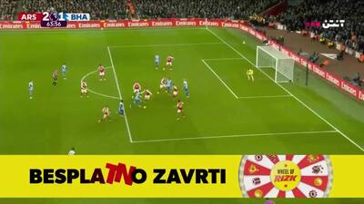 گل اول برایتون به آرسنال+ ویدئو