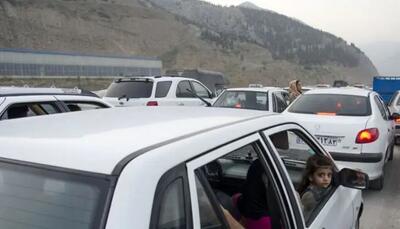 یک‌طرفه شدن جاده‌های شمالی؛ ترافیک سنگین در هراز و چالوس