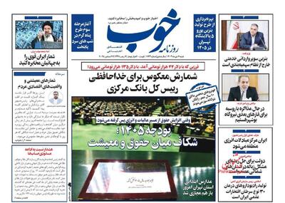 صفحه اول روزنامه های اقتصادی ۶ دی ۱۴۰۴