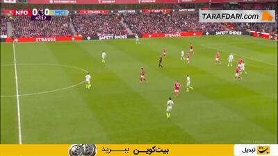 گل تیجانی ریندرس به ناتینگهام فارست (ناتینگهام فارست 0-1 منچسترسیتی)