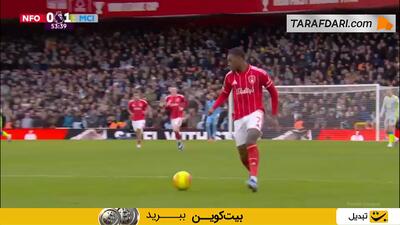گل عمری هاچینسون به منچسترسیتی (ناتینگهام فارست 1-1 منچسترسیتی)