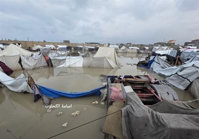 غزه؛ دیروز غرق در خون، امروز غرق در سیلاب - تسنیم