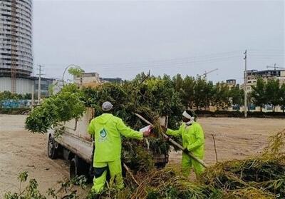 طوفان 2 هزار متر از تاسیسات آبیاری فضای سبز قشم را تخریب کرد - تسنیم