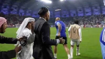 رقص مورایس پس از قهرمانی در سوپرجام امارات