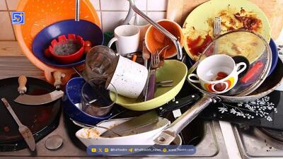  چرا نباید ظروف کثیف را شب تا صبح در سینک رها کنید؟