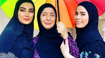 عکس| «آزیتا حاجیان» 30 ساله در کنار دختر یک ساله‌اش «ملیکا»؛ سال 66