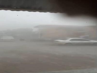 رگبار استوایی و تگرگ شدید در شوشتر