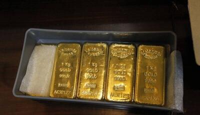 کشف ۳۸ کیلوگرم شمش طلای قاچاق در فرودگاه