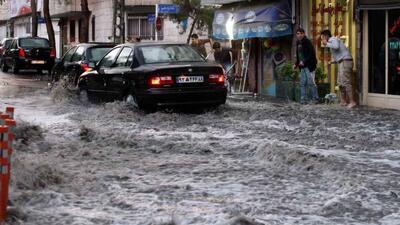  خیابان‌های ایذۀ خوزستان زیر سیلاب (فیلم)