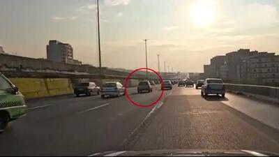  توقیف پراید متخلف با تنها ۶ ماه سابقه گواهینامه در تهران (فیلم)