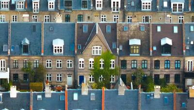 نمای هوایی از محله سیب‌زمینی در کپنهاگ دانمارک! (تصویری)